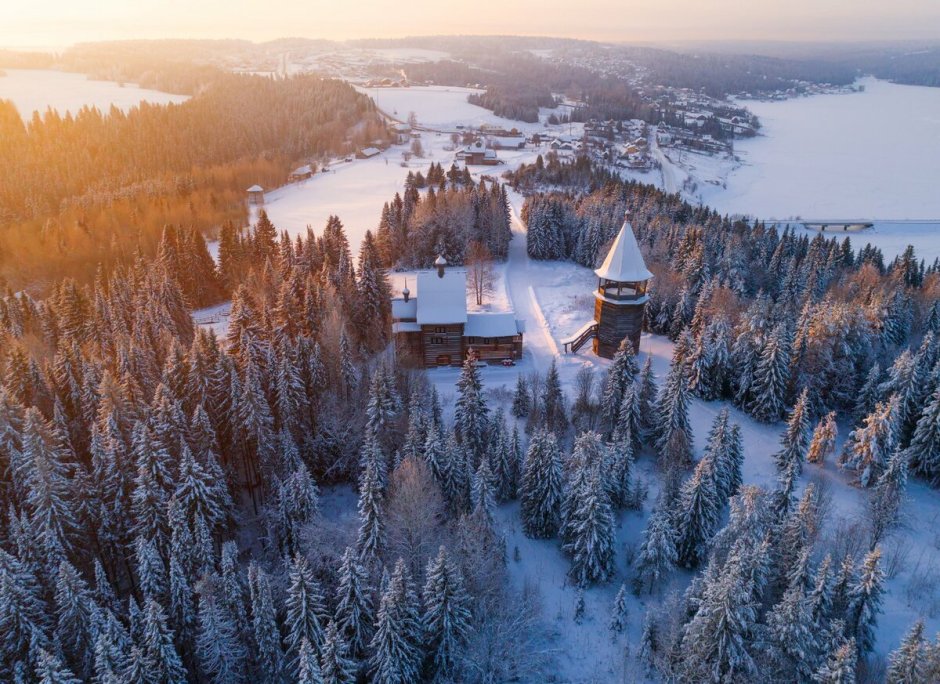 Белогорский Николаевский монастырь зима