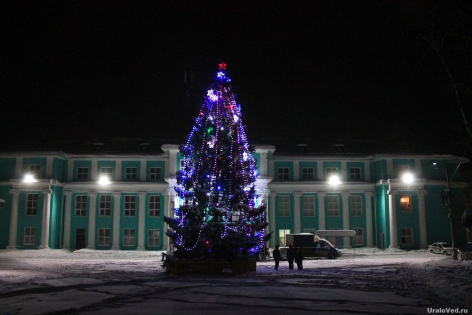 Ледовый городок на эспланаде Пермь