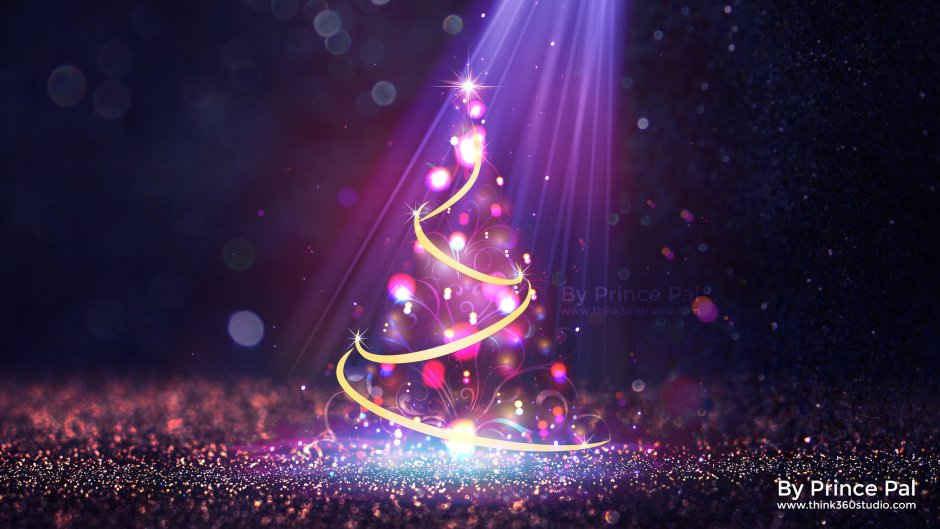 Новогодние подарки фиолетовые