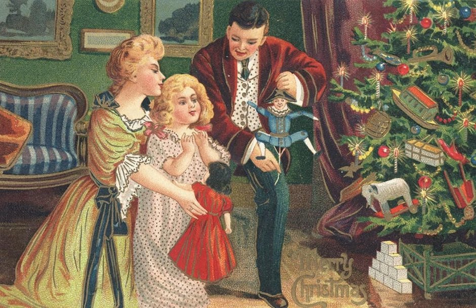 Рождество в дворянской семье
