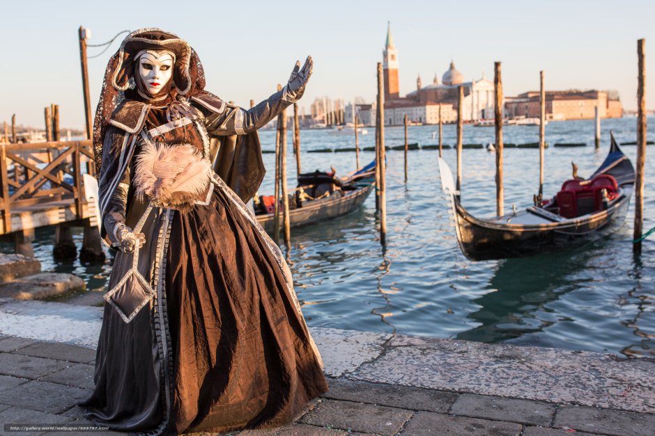 Венецианский карнавал влюбленные