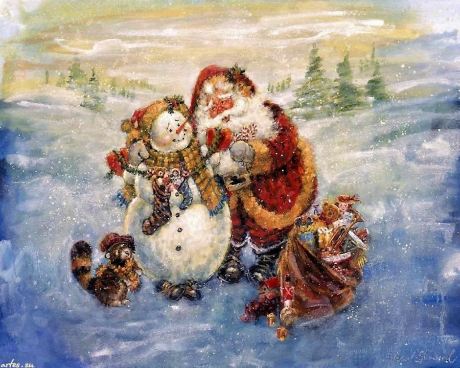Стюарт Шервуд художник Рождественские картины