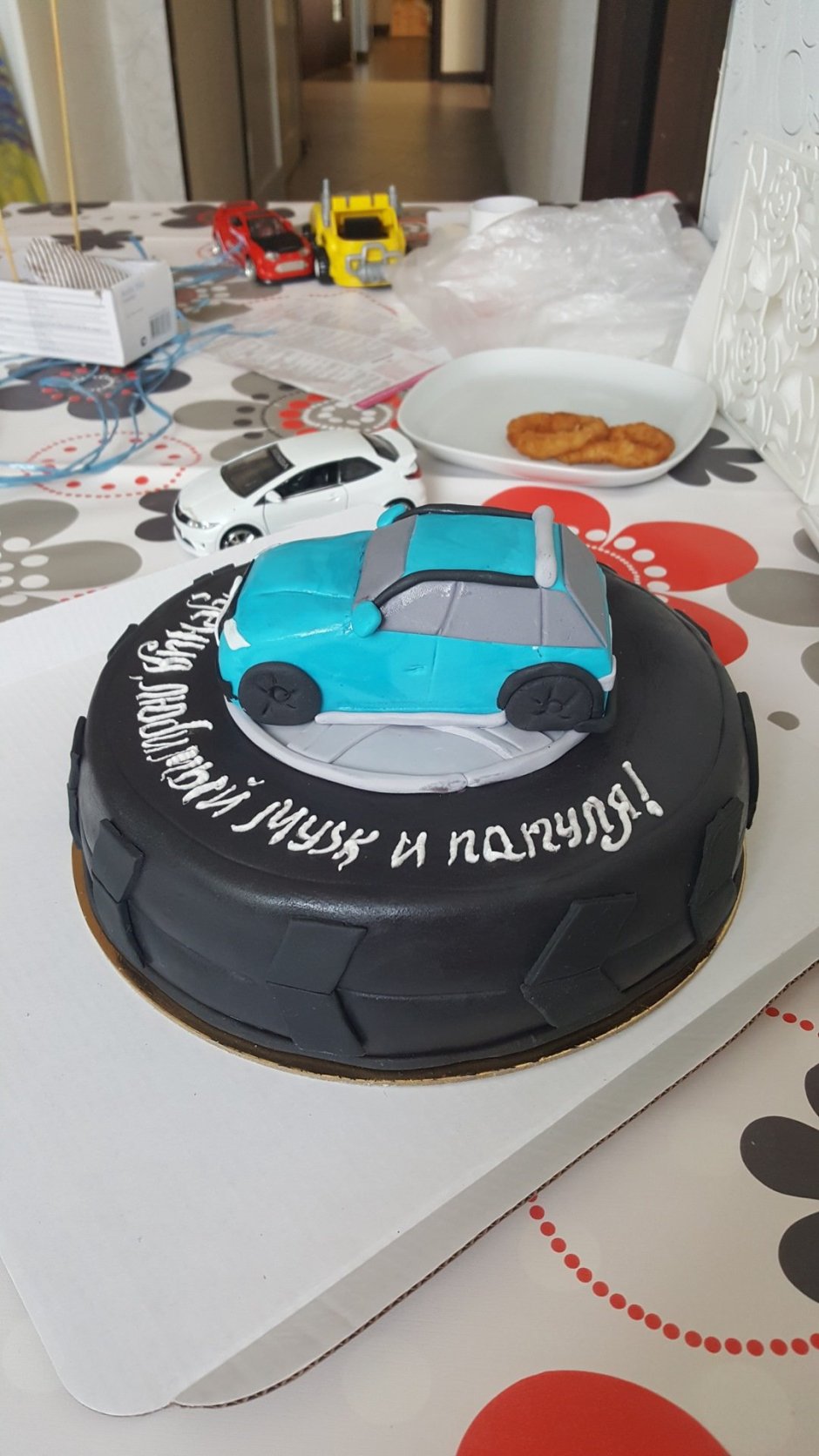 Торт на день рождения в виде колеса