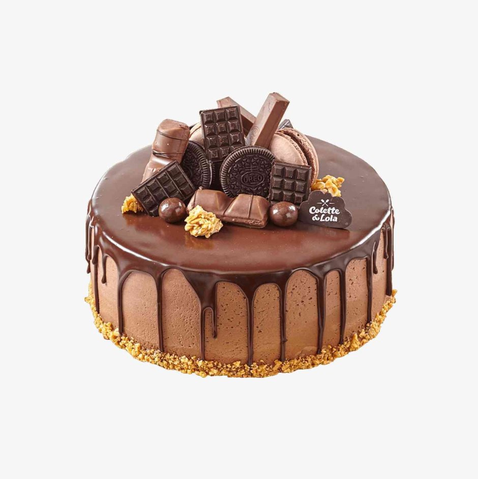 Торт с шоколадными инструментами