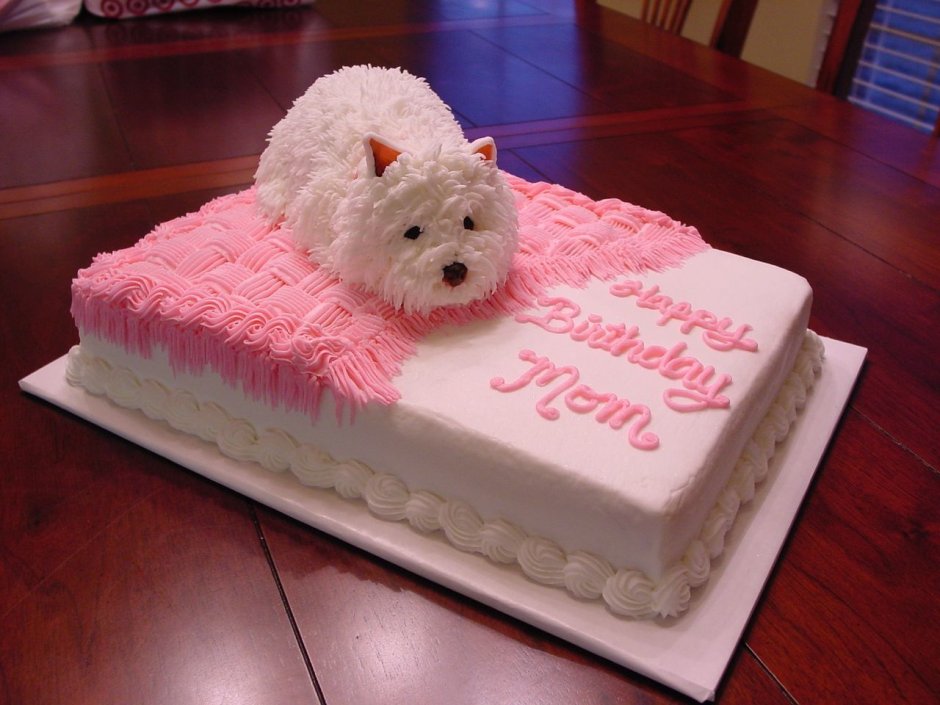 Торт с собачкой для девочки