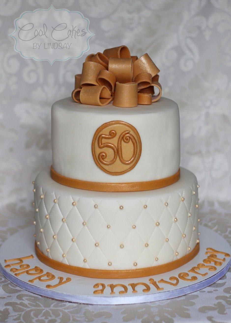 Двухъярусный торт на юбилей 50 лет