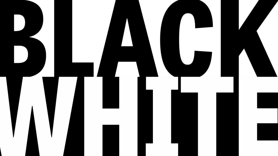 Black and White надпись
