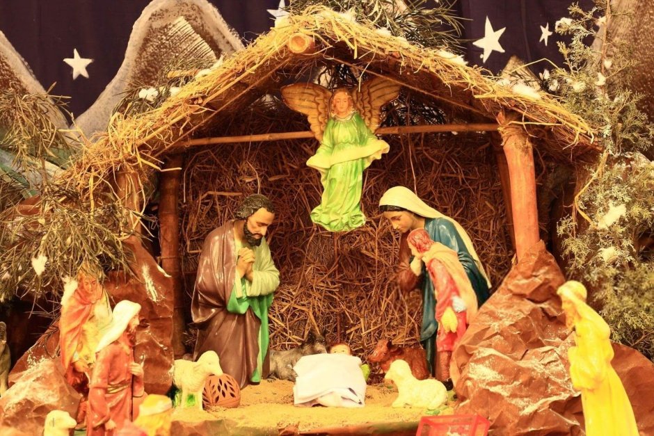 Ясли Иисуса Христа к вертеп к Рождеству Христову