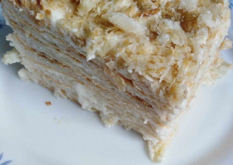 Крем для торта Наполеон из слоеного теста классический