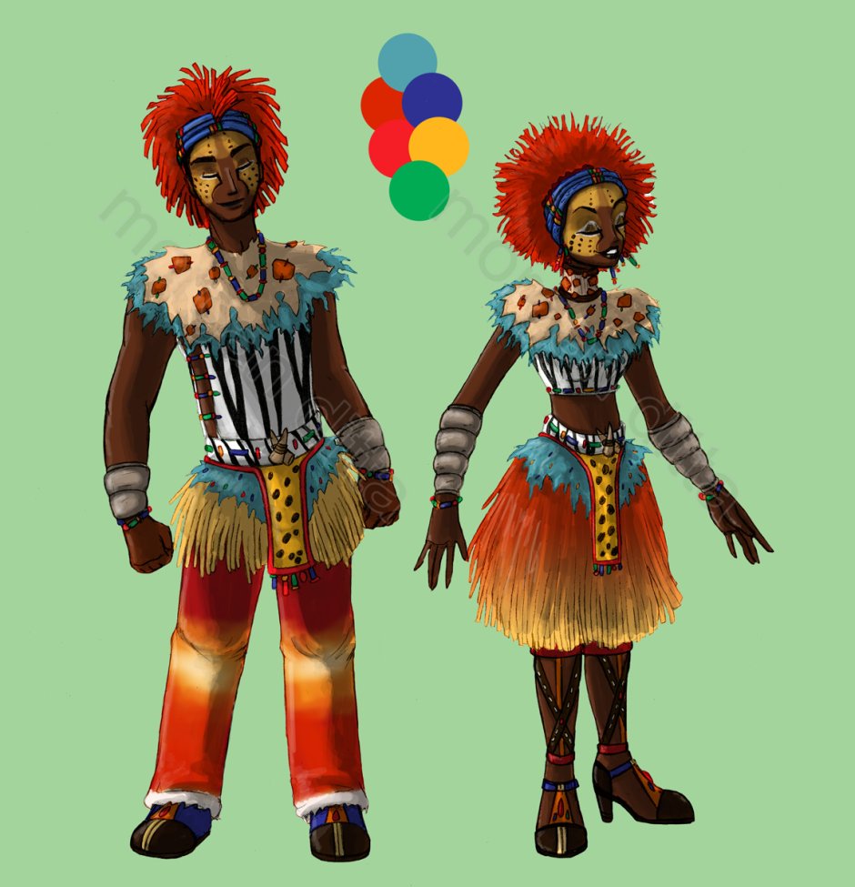 Народный костюм папуаса