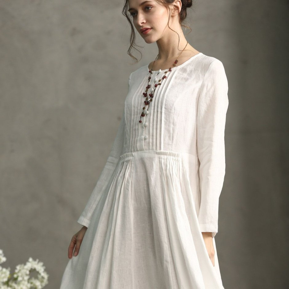 Свадебное платье лен