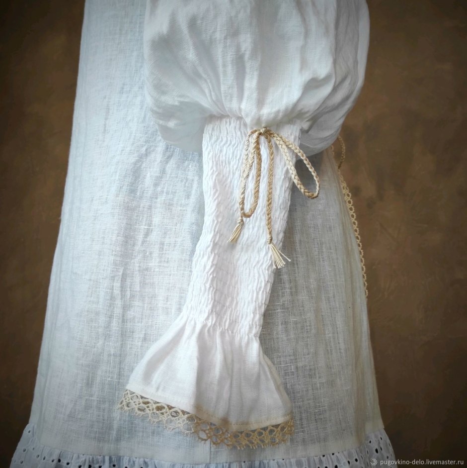 Свадебное платье из льна