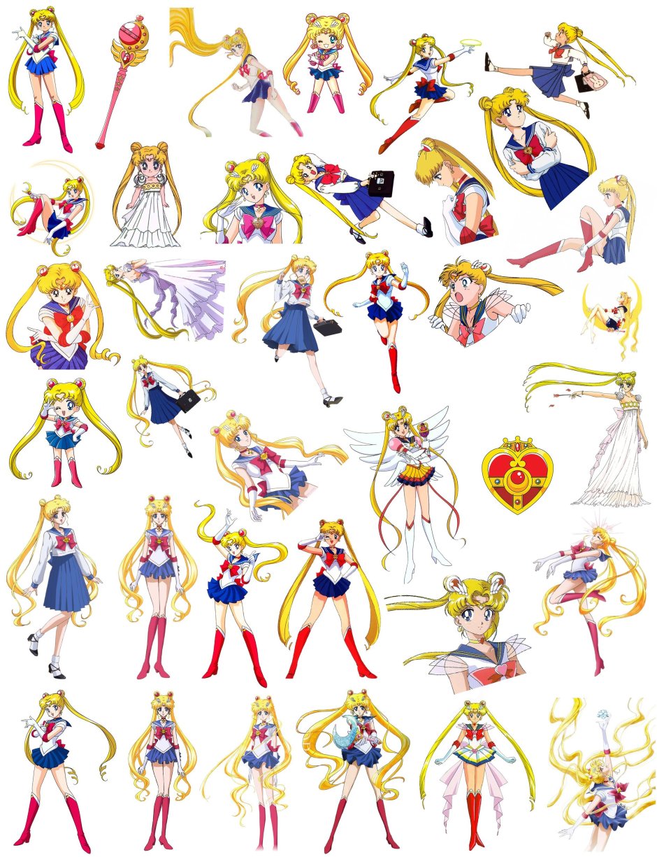 Sailor Moon Стикеры