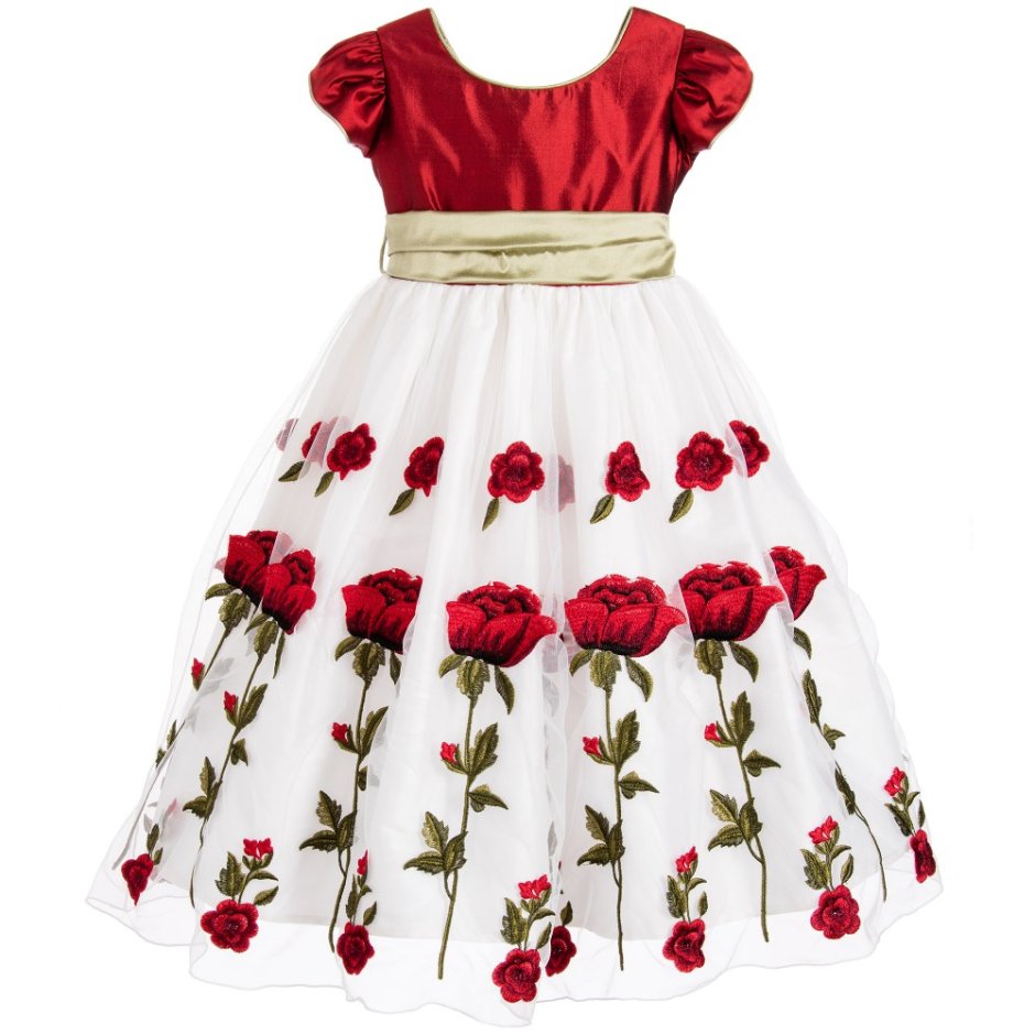 Детское платье с цветами