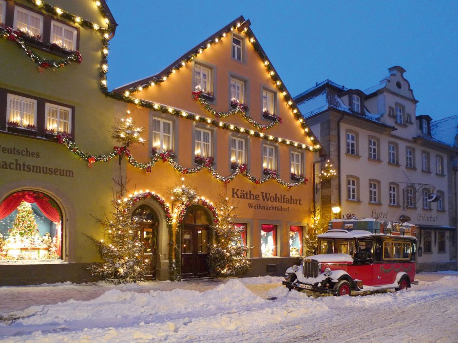 Рождественский городок Фрайберг в Германии