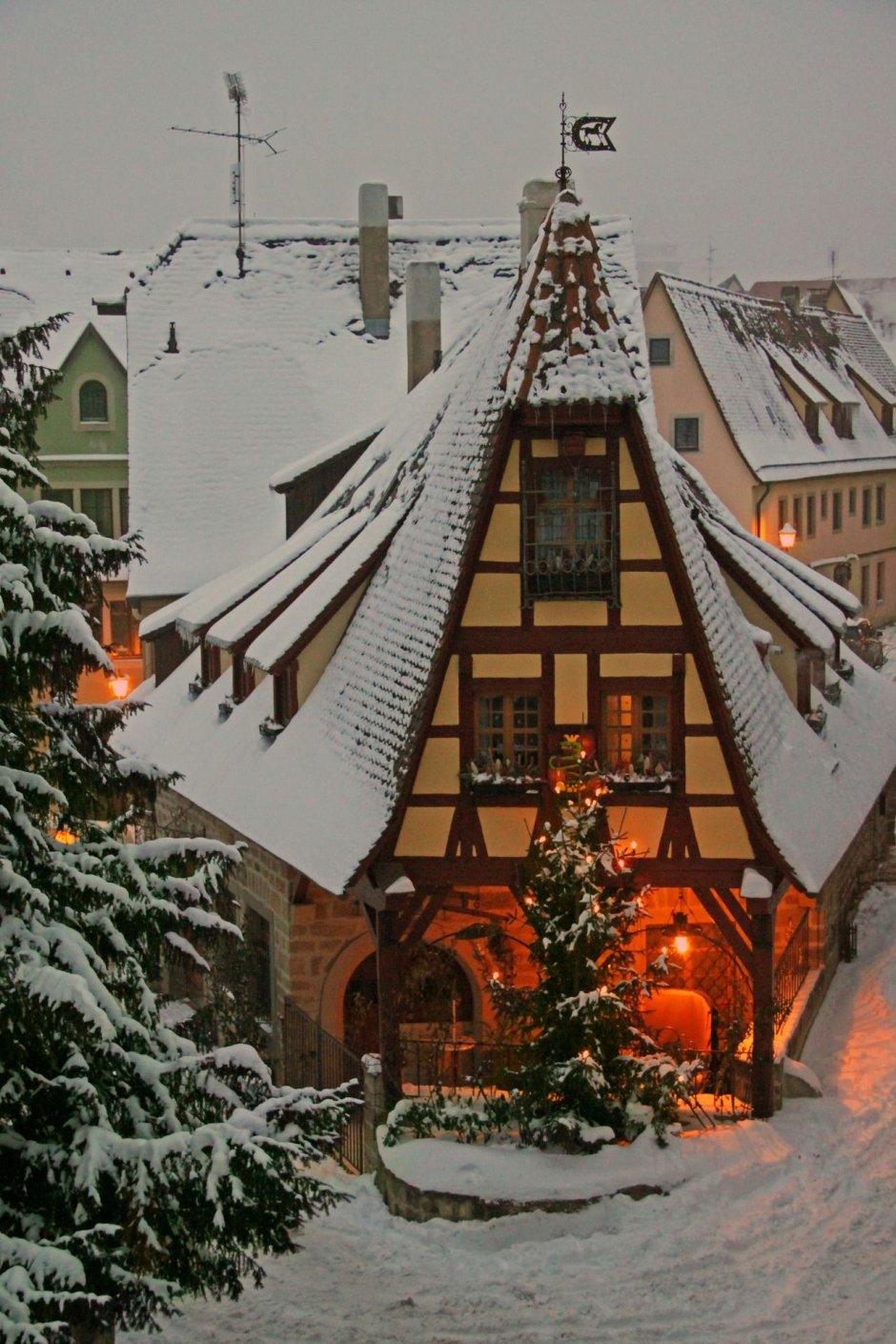 Германия зимой Рождество