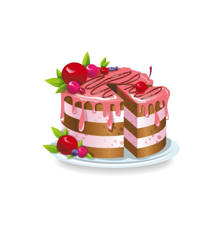 Торт с розами