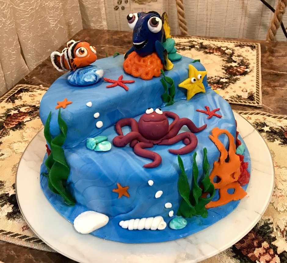 Торт в стиле мультика Nemo