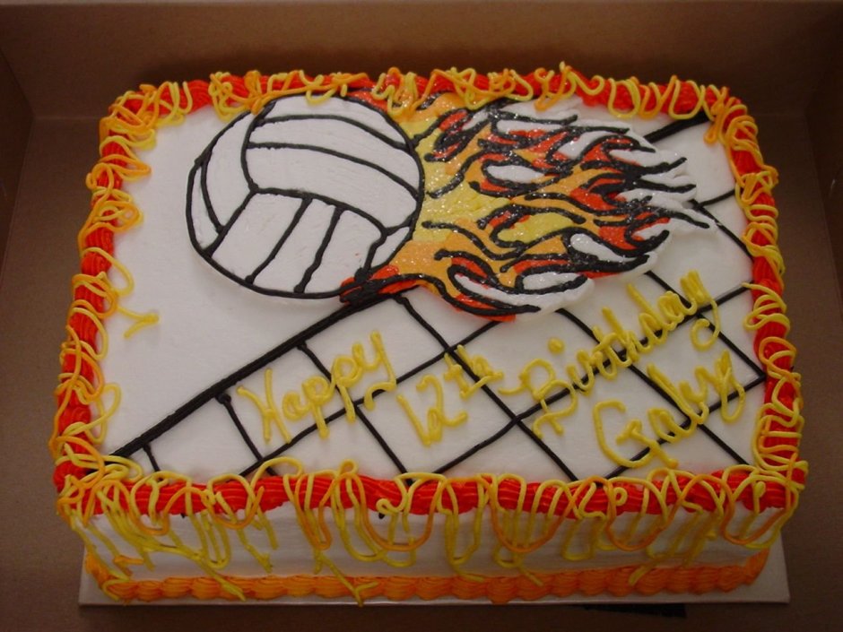 Торт для девушек волейбол