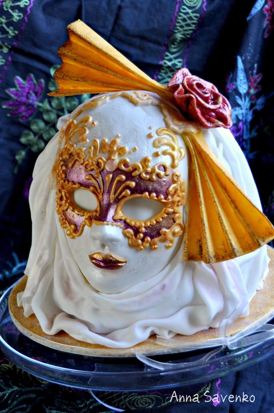 Торт венецианская маска кондитер