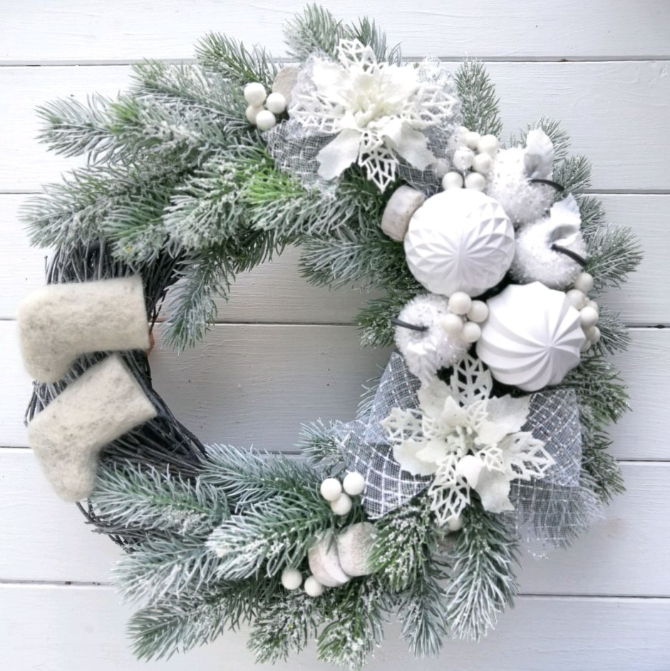 Новогодний ❄ Рождественский венок из фоамирана/Christmas Wreath