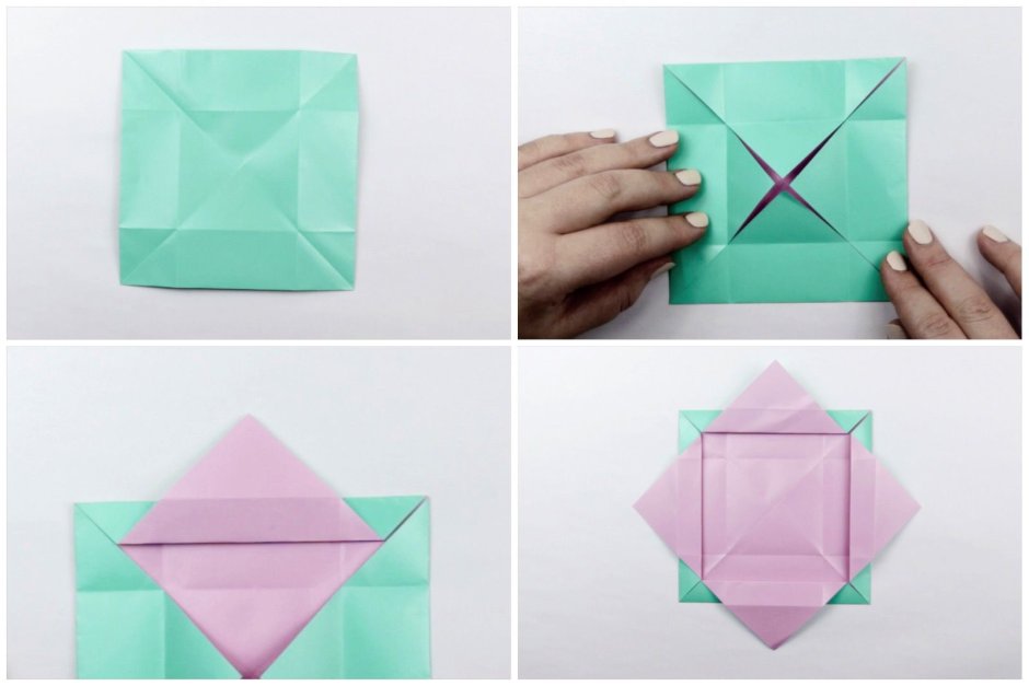 Круглая коробочка оригами