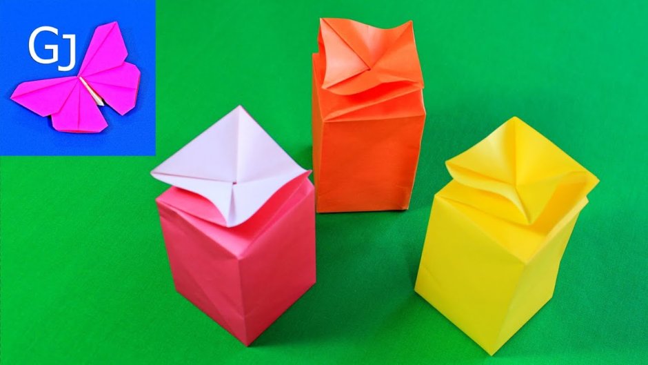 Конверт с цветком оригами