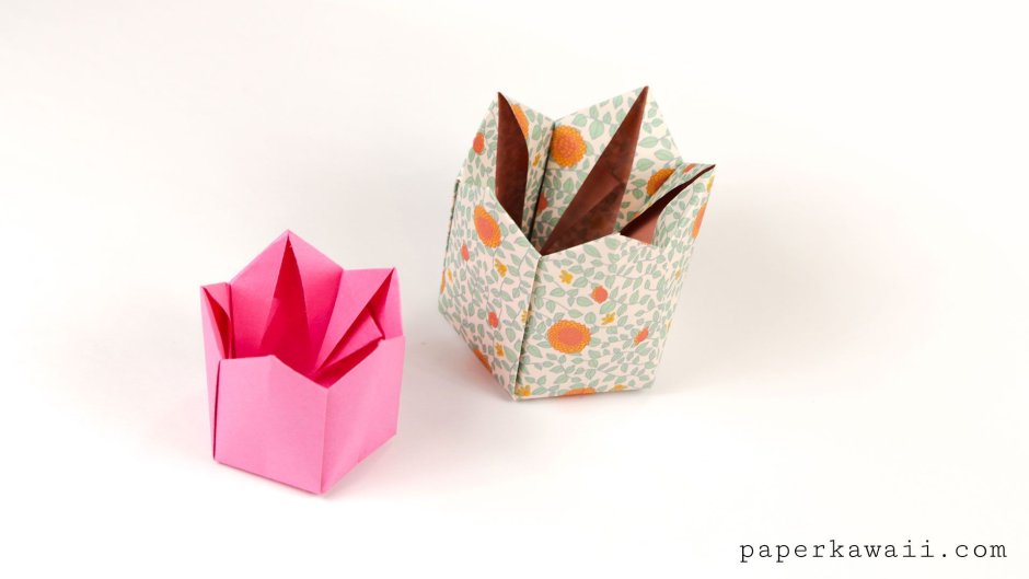 Easy Origami masu Box Tutorial - paper kawaii