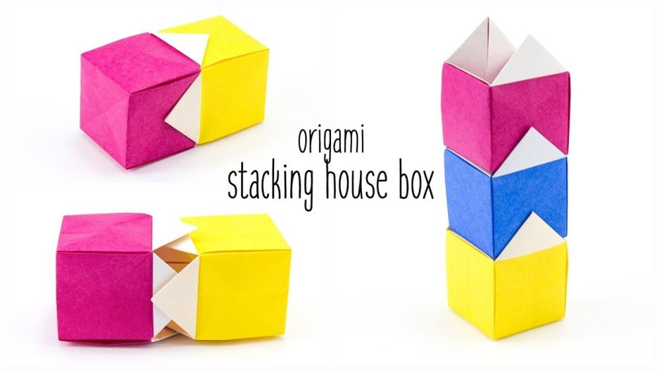 Оригами коробочка от молока
