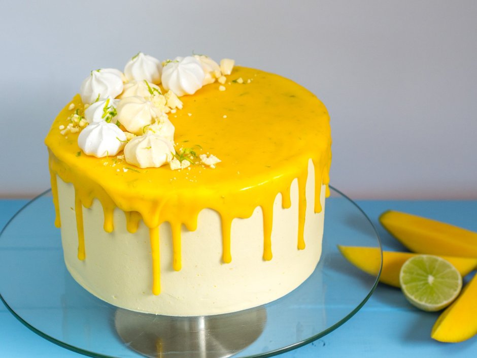 Торт манго лимон