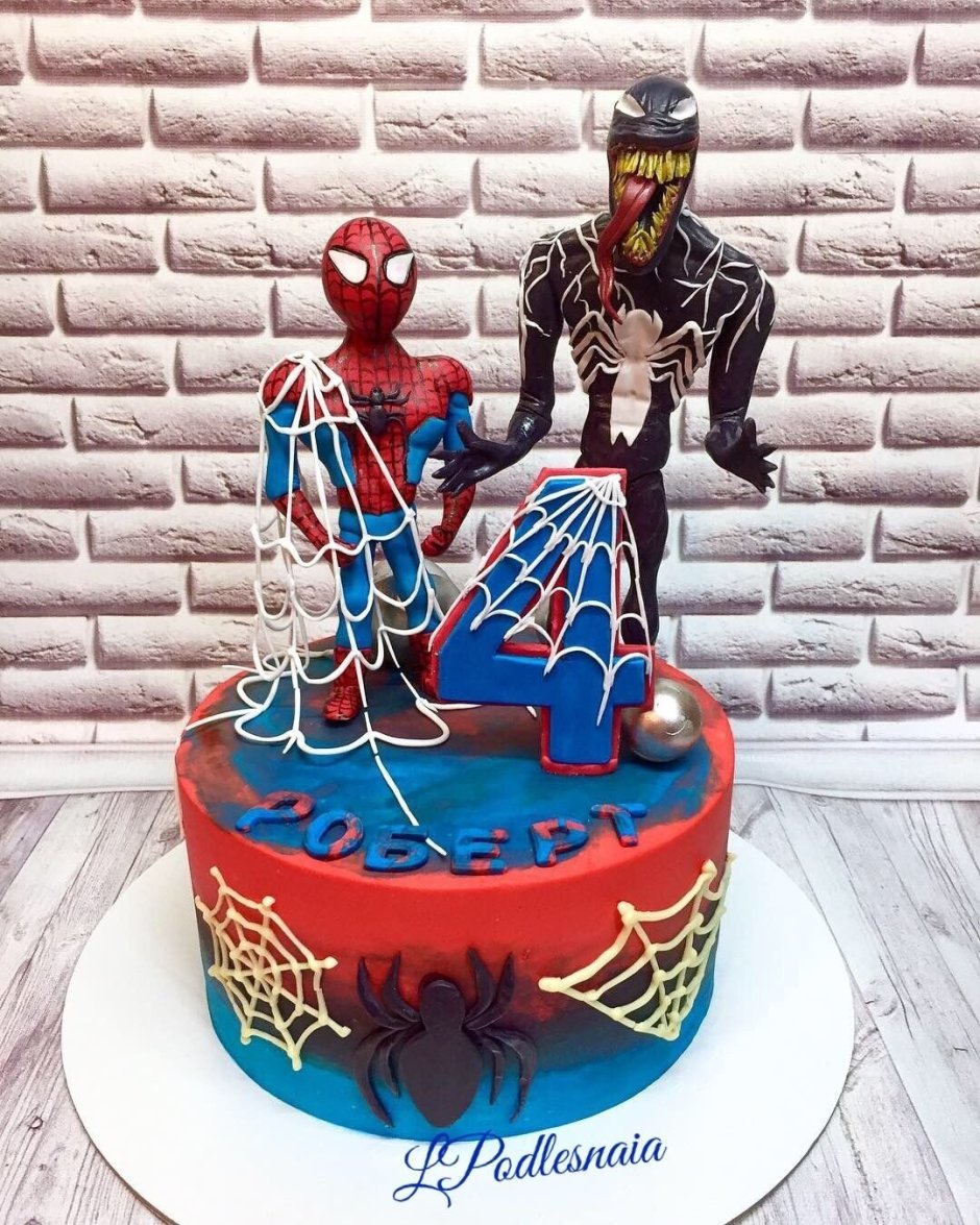 Торт Венум и человек паук