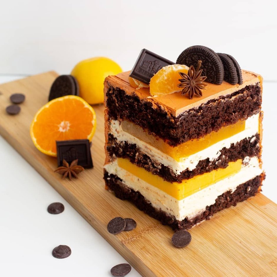 Торт "шоколадно–апельсиновый"