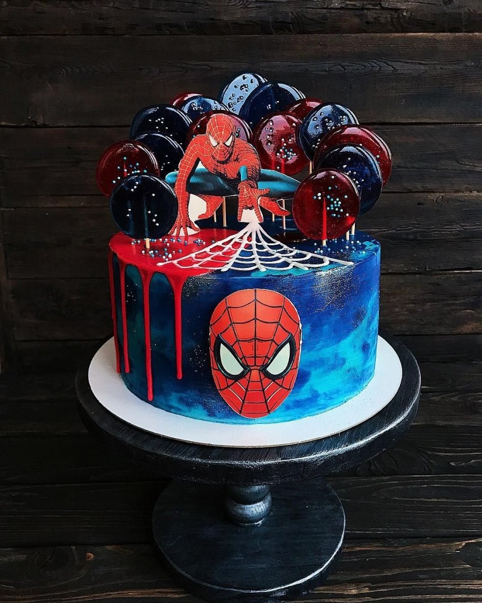 Торт человек паук для взрослого