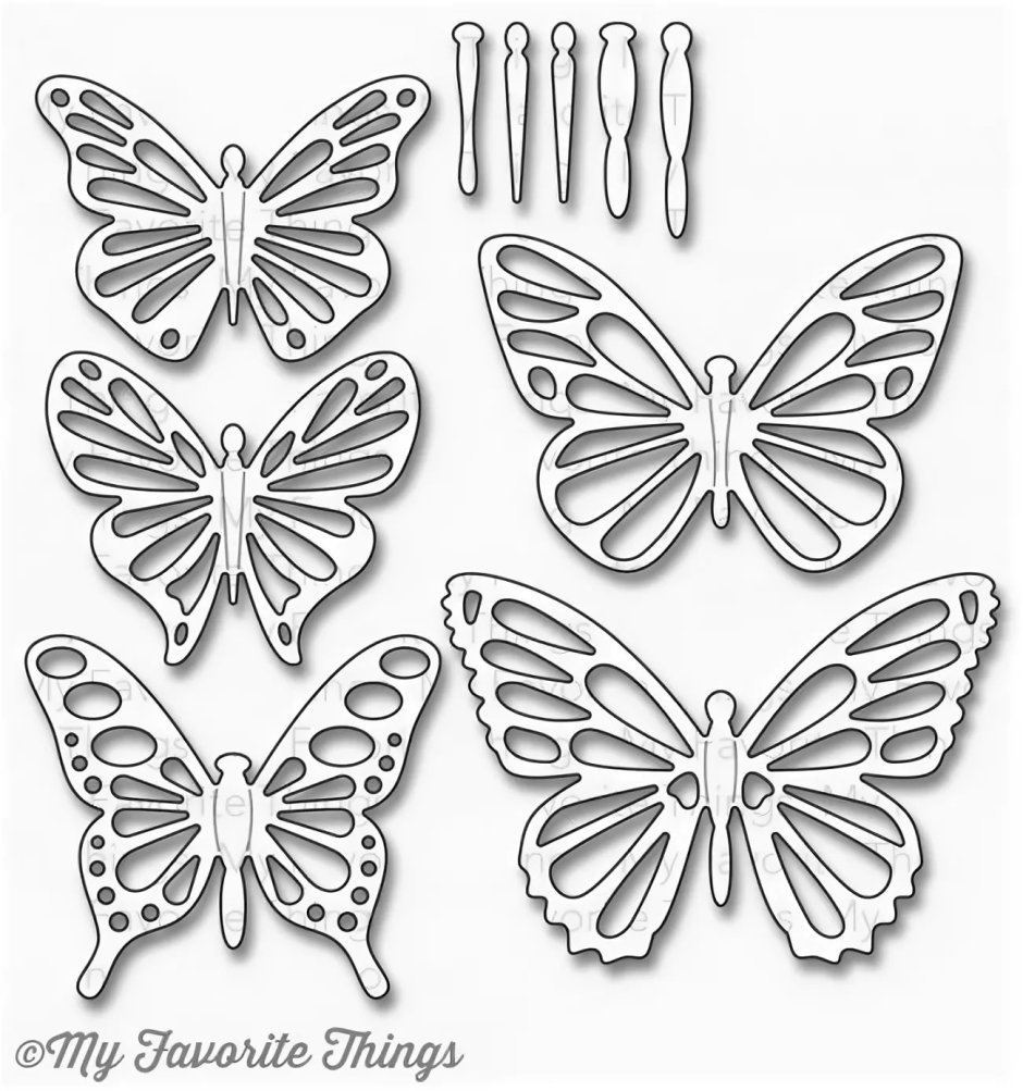 Бабочки для печати