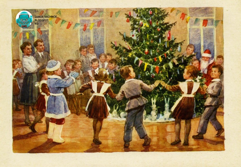 Новогодние ёлки в школах СССР