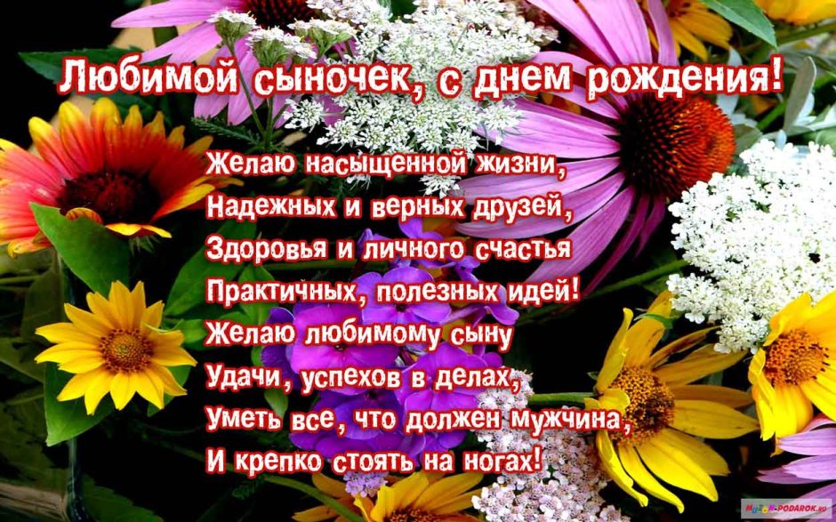 С днём рождения сынок