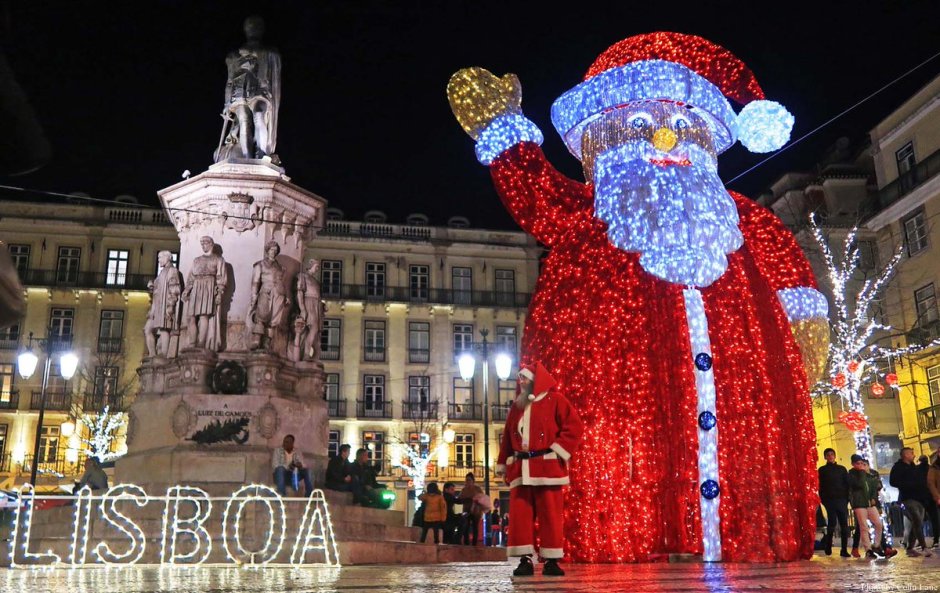 Лиссабон Португалия Новогодняя елка