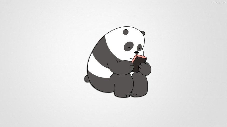 Панда с сердечком