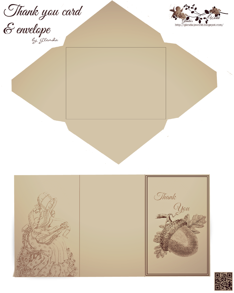 Крафтовый конверт шаблон для печати