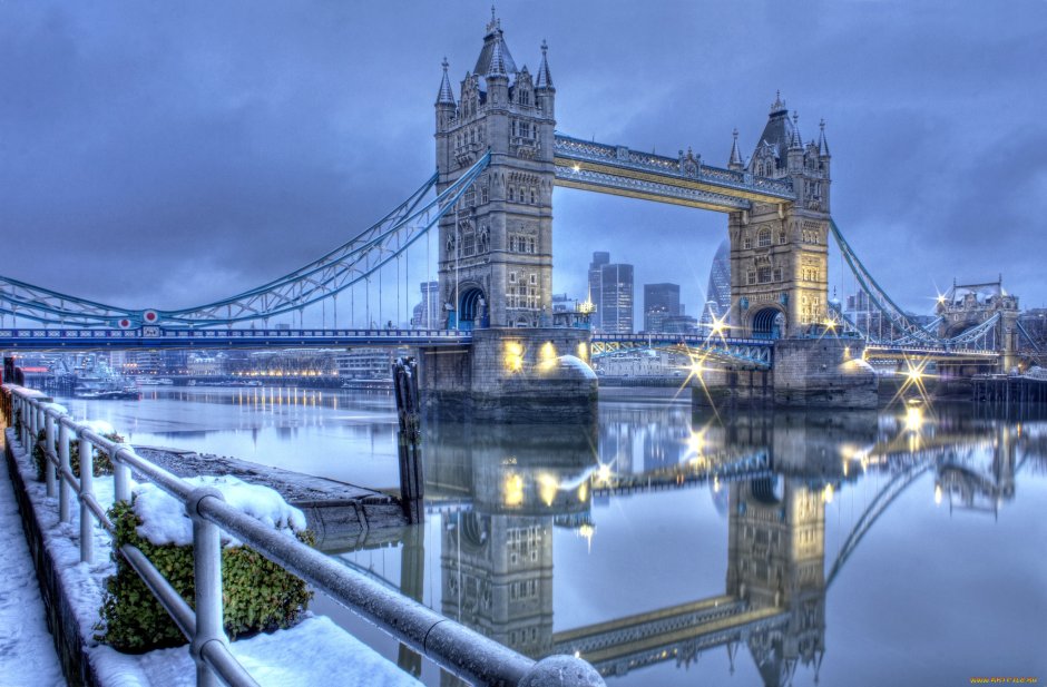 Тауэрский мост Лондон зима