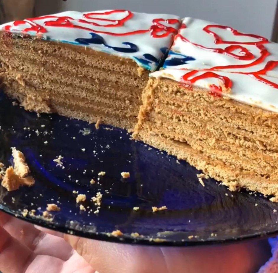 Сметанный торт из крекера