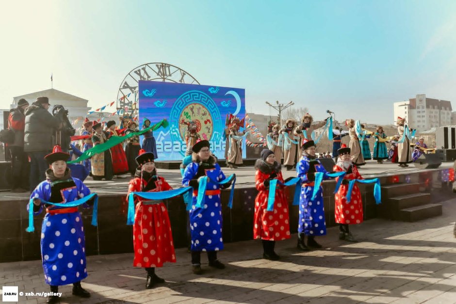 Празднование Сагаалгана в Чите