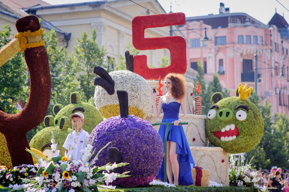 Цветочный карнавал в Венгрии