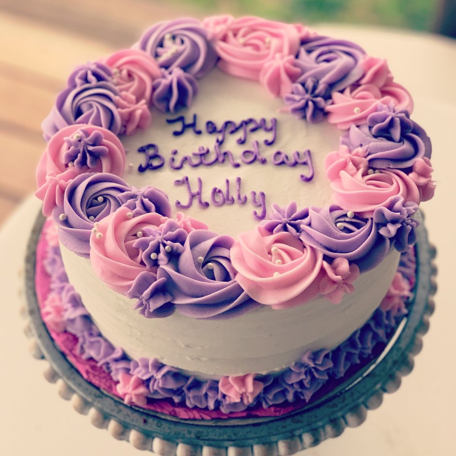 Торт для девочки подростка фиолетовый