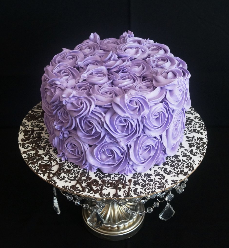 Торт фиолетовый на день рождения