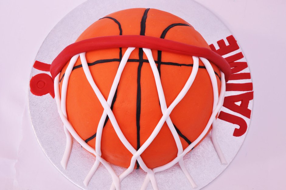Баскетбольный торт прямоугольный