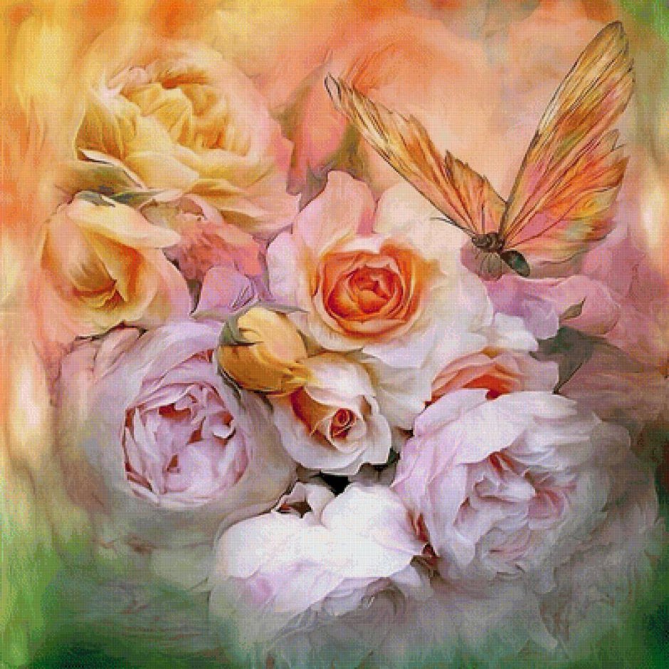 Кэрол Каваларис картины птицы и цветы