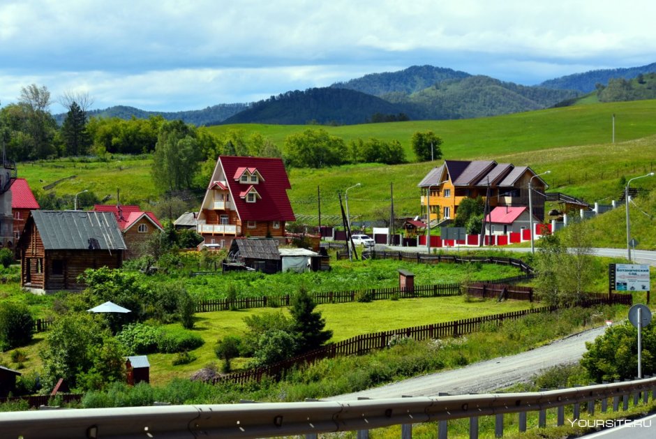 Поселок карым горный Алтай