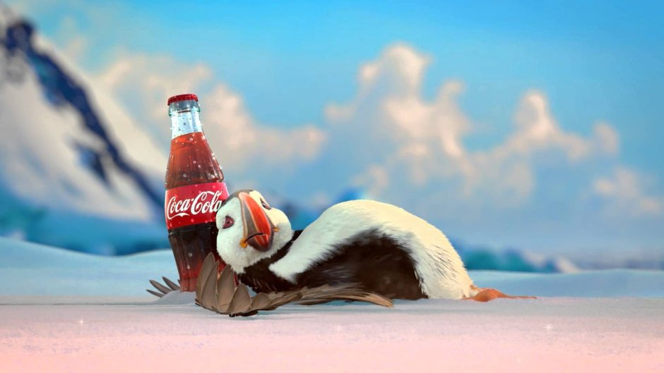 Новогодняя заставка Кока кола