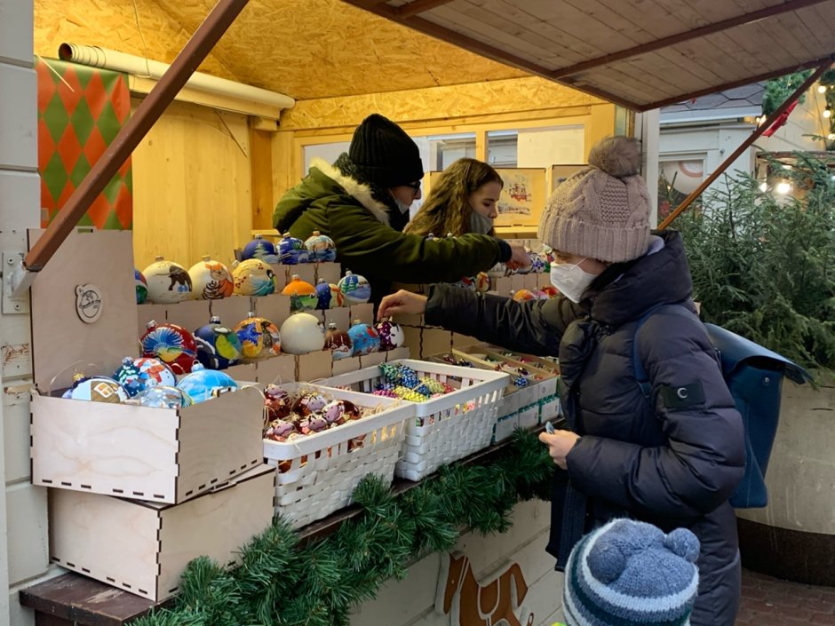 Манежная площадь Санкт-Петербург Рождественская ярмарка